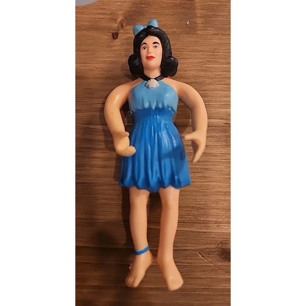 Vintage‎ The Flintstones Betty Rubble Bendable Action Figure